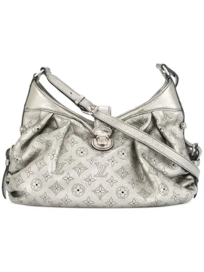 Pre-owned Louis Vuitton Argent Monogram Mahina Xs Shoulder Bag In Silver