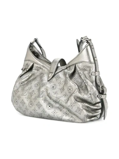 Pre-owned Louis Vuitton Argent Monogram Mahina Xs Shoulder Bag In Silver