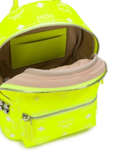 Shop Mcm Mini Stark Backpack In Yn001 Yellow