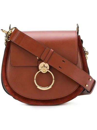 Shop Chloé Tess Camera Bag In Brown