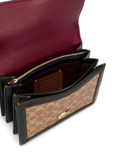 Shop Coach Riley Top Handle 22 Bag In Brown