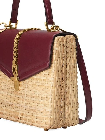 Shop Gucci Sylvie Tote Bag In Neutrals