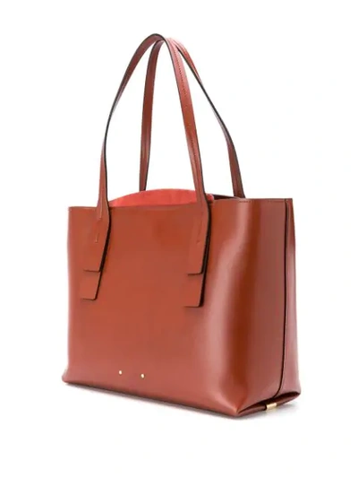 Shop Chloé C Medium Tote Bag In Brown