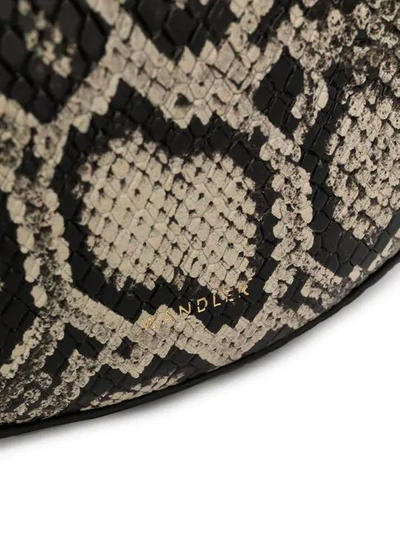 Wandler Python Print Tote Bag - Black In Black