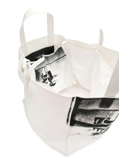 Shop Calvin Klein 205w39nyc X Andy Warhol Tote Bag In White