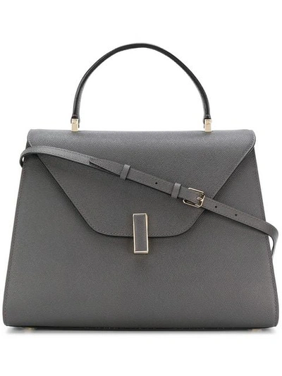 Shop Valextra Iside Tote Bag In Grey