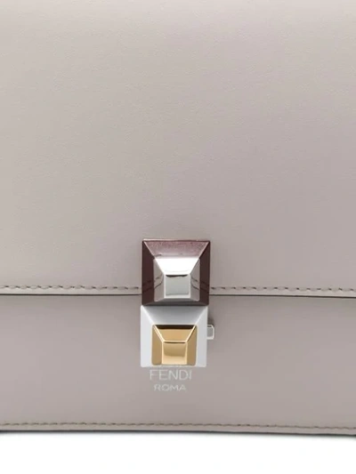 Shop Fendi Small Kan I Bag In Neutrals