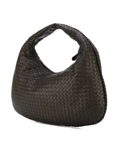 Shop Bottega Veneta Espresso Intrecciato Nappa Large Veneta Bag In Brown