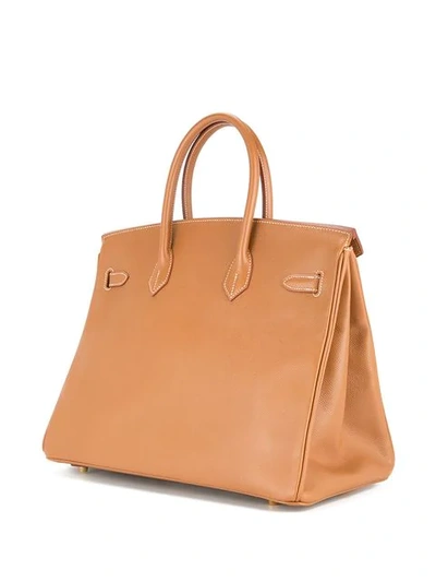Pre-owned Hermes 1999 Hermès Birkin 35 Bag In Brown