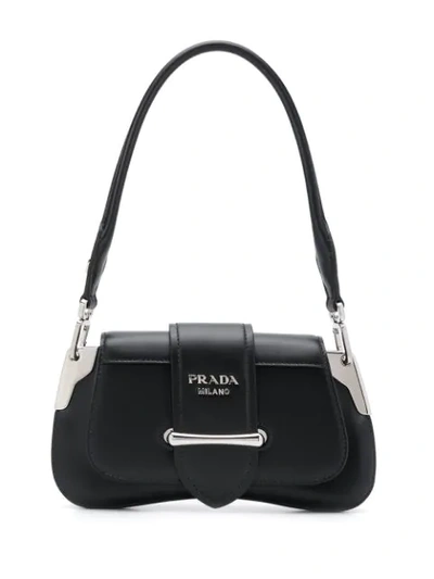 Shop Prada Sidonie Shoulder Bag In Black