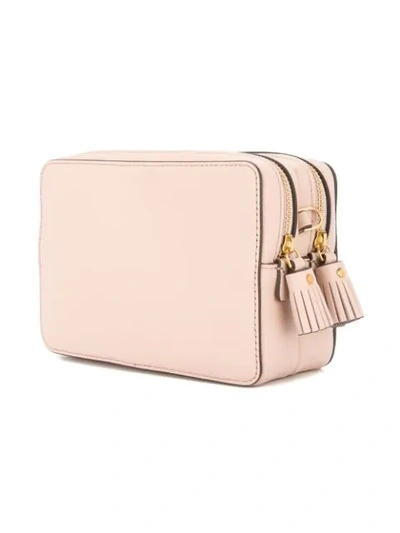 Shop Anya Hindmarch Double Zip Wallet Crossbody Bag In Pink