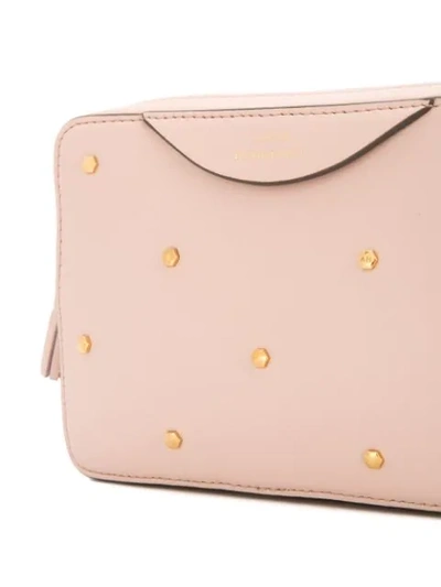 Shop Anya Hindmarch Double Zip Wallet Crossbody Bag In Pink