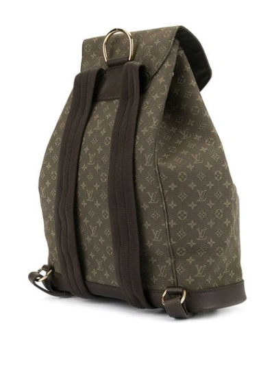 Shop Pre-owned Louis Vuitton Mini Montsouris Gm Monogram Backpack - Green
