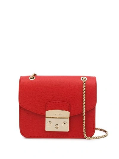 Shop Furla Metropolis Shoulder Bag - Red