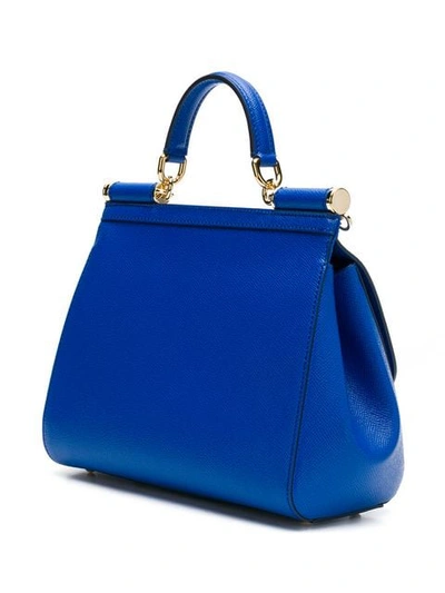 Shop Dolce & Gabbana Small Sicily Bag In Blue