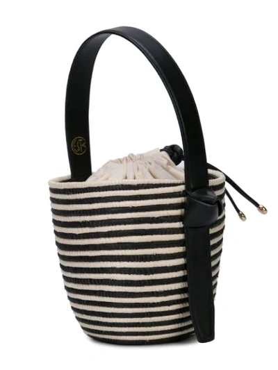 Shop Cesta Collective Woven Bucket Bag In Neutrals