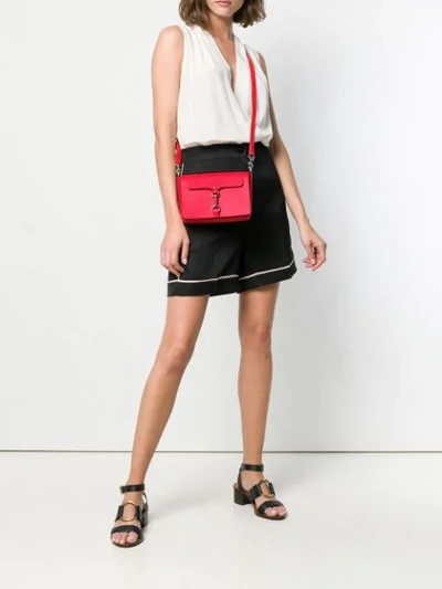 Shop Rebecca Minkoff Map Flap Handbag In Red