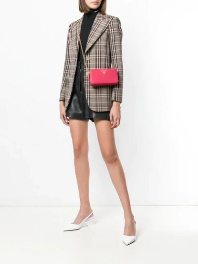 Shop Prada Mini Shoulder Bag In Pink