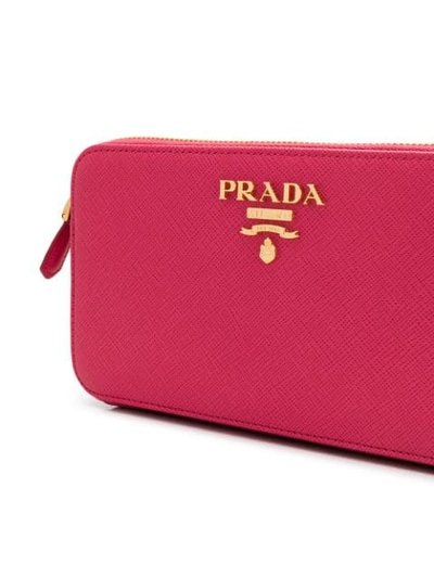 Shop Prada Mini Shoulder Bag In Pink