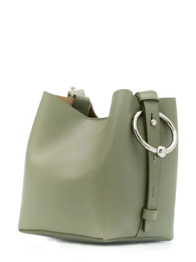 Shop Rebecca Minkoff Mini Kate Bucket Bag In Green