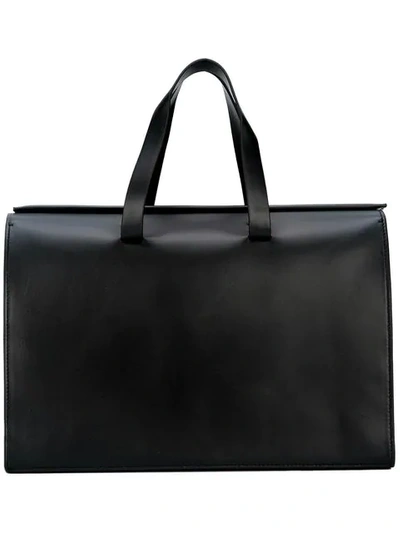 Shop Aesther Ekme Barrel Tote Bag In Black