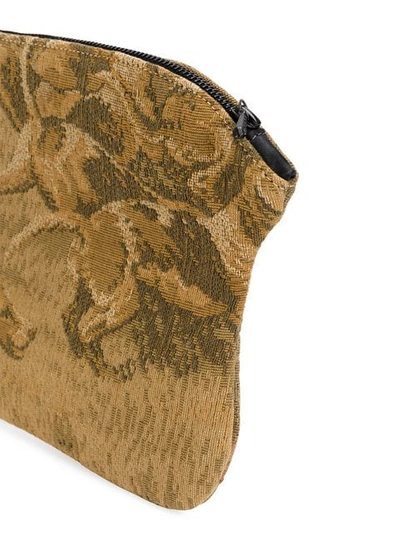 Shop Aganovich Tapestry Clutch In Multicolour