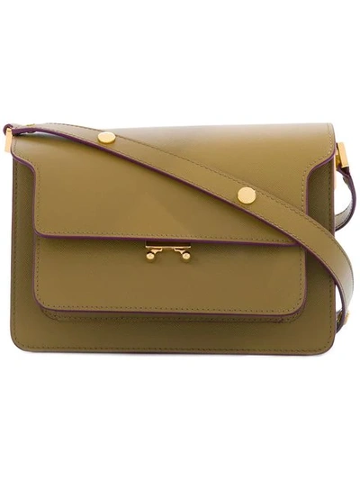 Shop Marni Trunk Shoulder Bag - Green