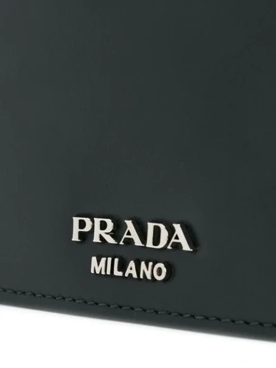 Shop Prada Ribbon Shoulder Bag In Black