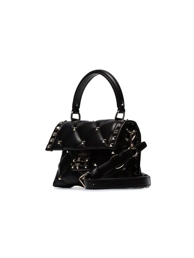 Shop Valentino Garavani Mini Candystud Crossbody Bag In Black