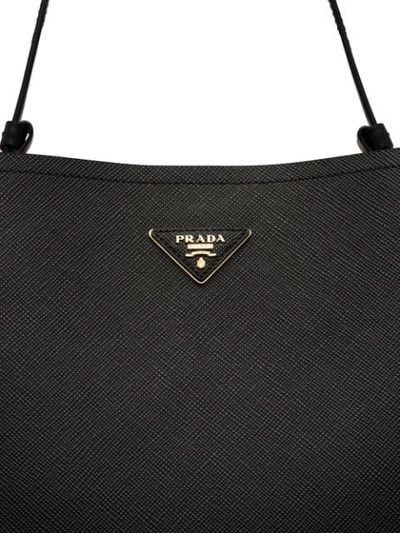 Shop Prada Promenade Shoulder Bag In Black