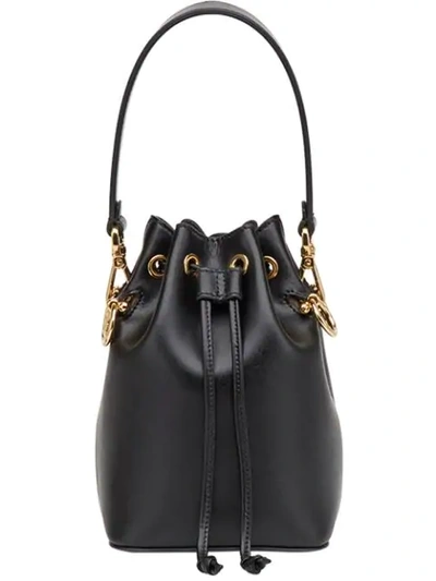 Shop Fendi Mon Tresor Mini Bucket Bag In Black