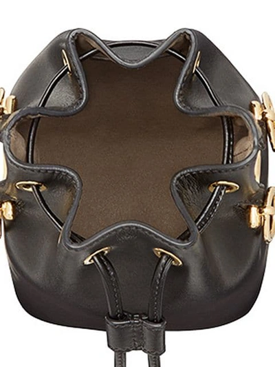 Shop Fendi Mon Tresor Mini Bucket Bag In Black