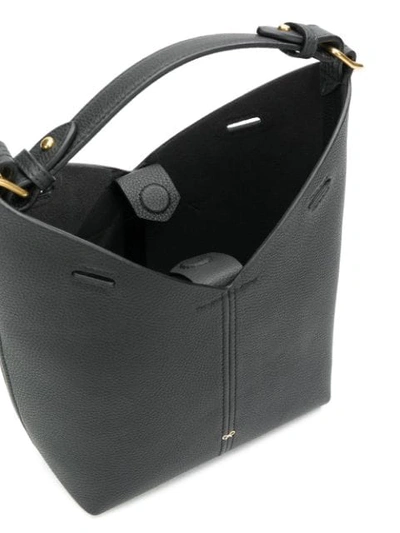 Shop Anya Hindmarch Mini Build A Bag Tote In Black