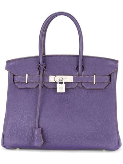 Shop Hermes Hermès  Birkin 30 Handbag - Purple
