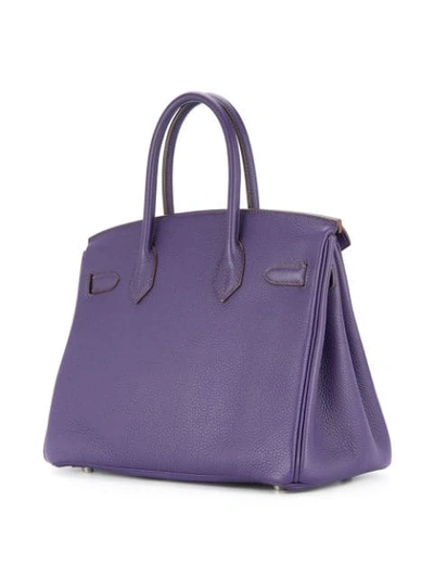 Shop Hermes Hermès  Birkin 30 Handbag - Purple