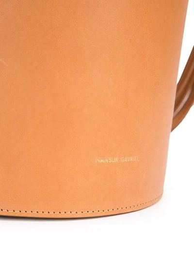 Shop Mansur Gavriel Zylinderförmige Handtasche - Braun In Brown