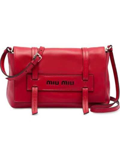 Shop Miu Miu Grace Shoulder Bag - Red