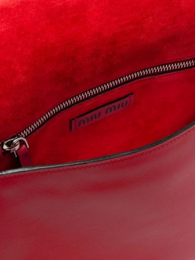 Shop Miu Miu Grace Shoulder Bag - Red