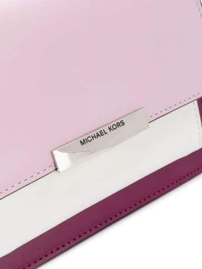 Shop Michael Michael Kors Jade Crossbody Bag In Pink