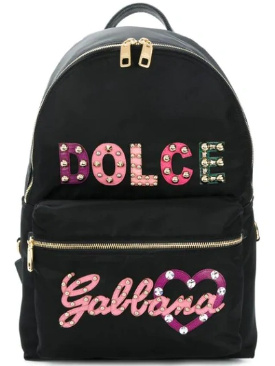 Shop Dolce & Gabbana Embellished Backpack - Black