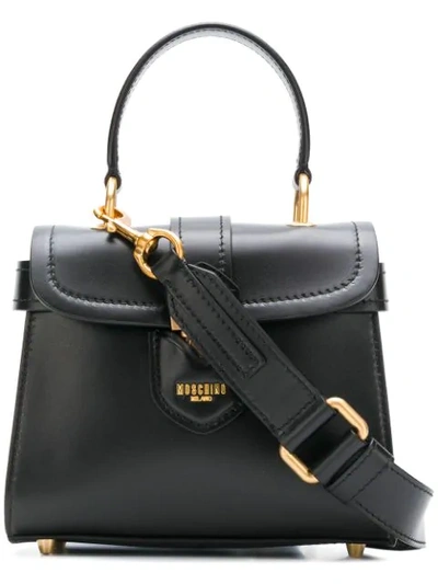 Shop Moschino Mini Tote Bag In Black