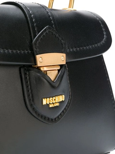 Shop Moschino Mini Tote Bag In Black