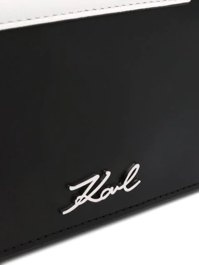 Shop Karl Lagerfeld K/ikonik Triple Pouch Mini Bag In Black