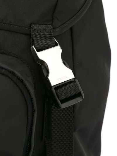 Pre-owned Prada Double-buckle Backpack - Black