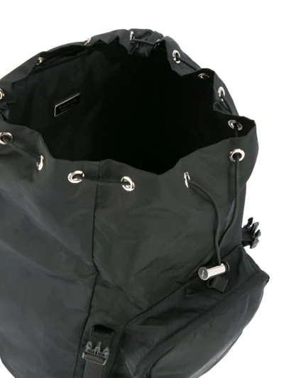 Pre-owned Prada Double-buckle Backpack - Black