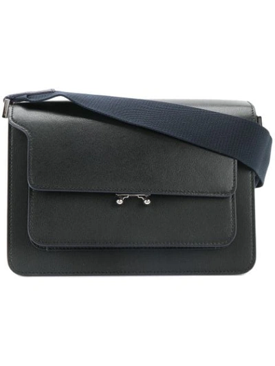 Shop Marni Mittelgrosse 'trunk' Schultertasche In Black