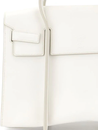Shop Discord Yohji Yamamoto Aerial Small Tote Bag In White