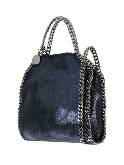 Shop Stella Mccartney Mini Falabella Tote In Blue