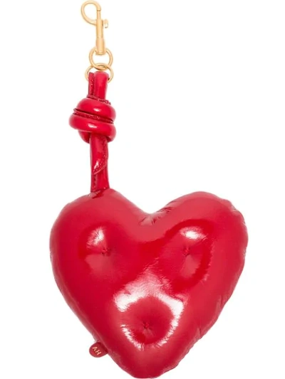 Shop Anya Hindmarch Red Chubby Heart Bag Charm
