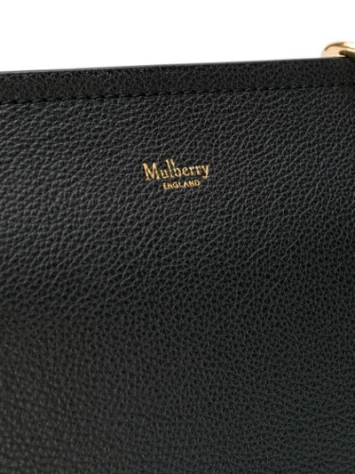 Shop Mulberry Saddle Handbag In Black